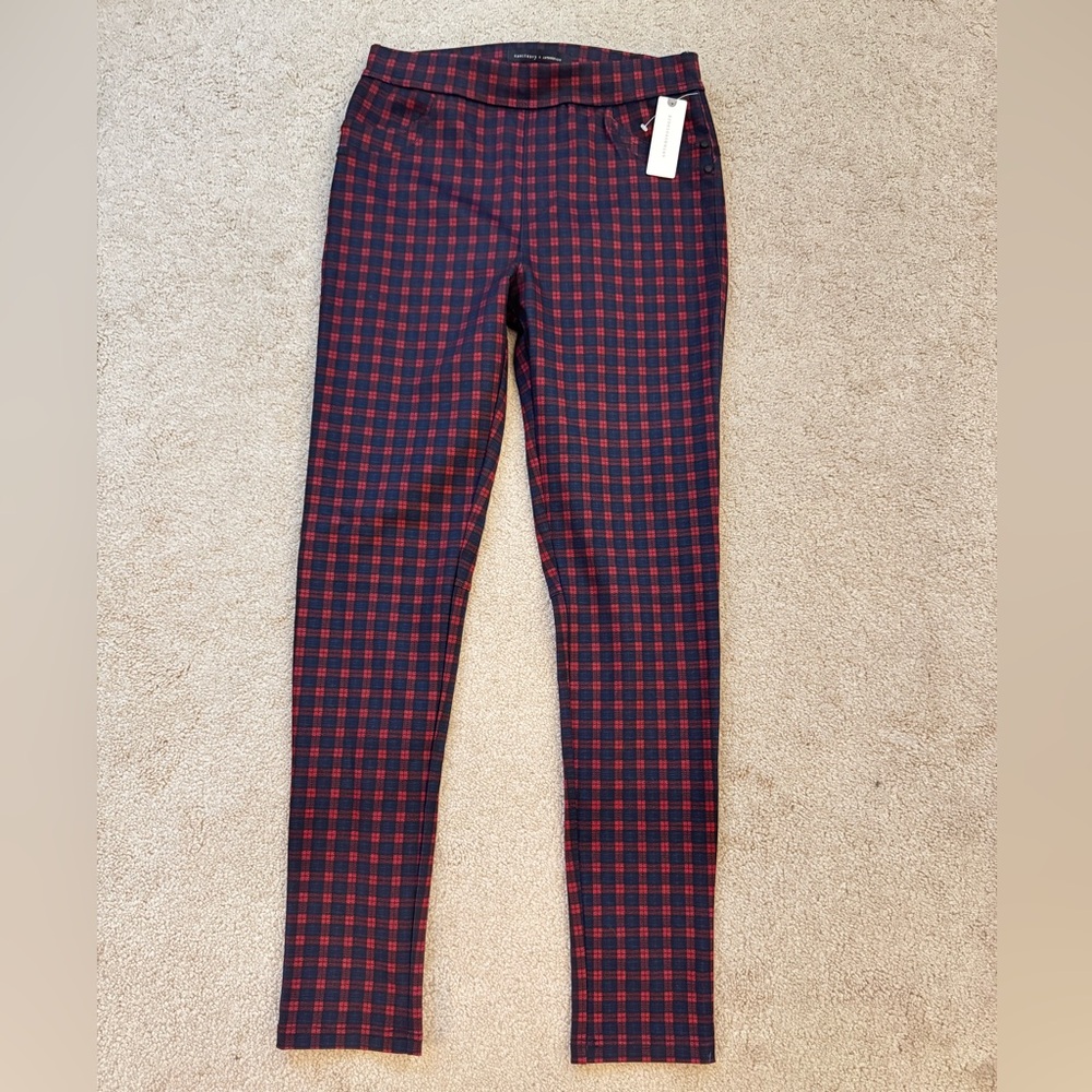 Sanctuary x Anthropologie Plaid pull on pants